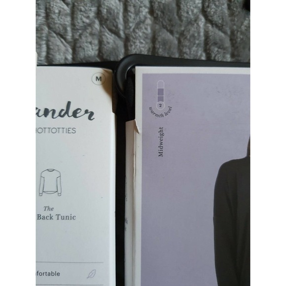 Lot of 2 Wander by Hottotties Tie Back Tunic Women Size Medium Gray Black - Picture 2 of 4